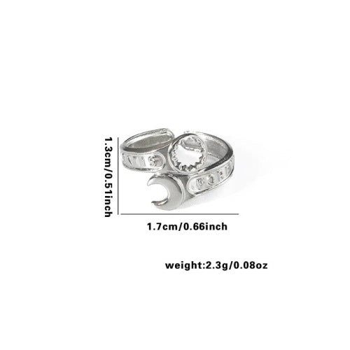Fashion Personalized New Fishtail Palm Plaid Ring