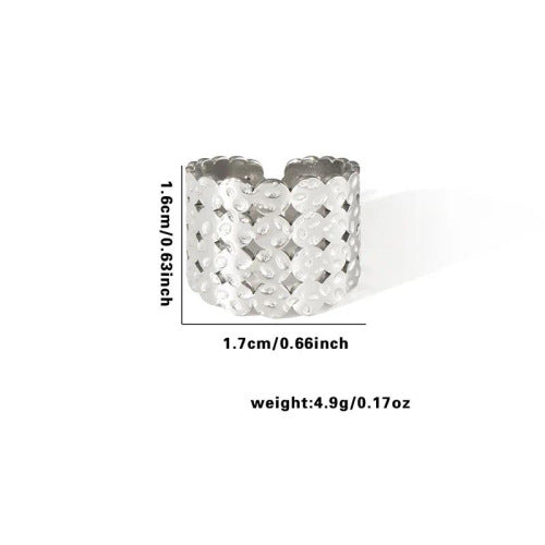 Fashion Personalized New Fishtail Palm Plaid Ring