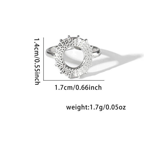Fashion Personalized New Fishtail Palm Plaid Ring