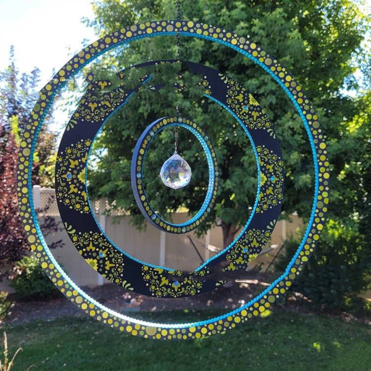 Sun Catcher Iron Hanger Garden Courtyard Decoration
