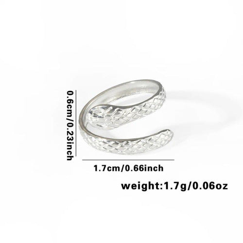 Fashion Personalized New Fishtail Palm Plaid Ring