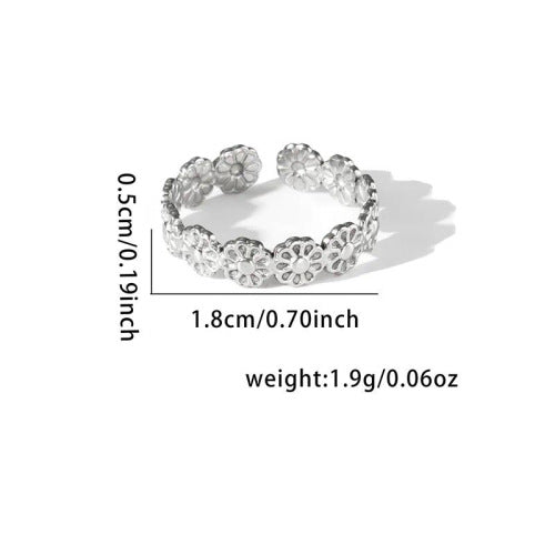 Fashion Personalized New Fishtail Palm Plaid Ring