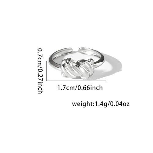 Fashion Personalized New Fishtail Palm Plaid Ring