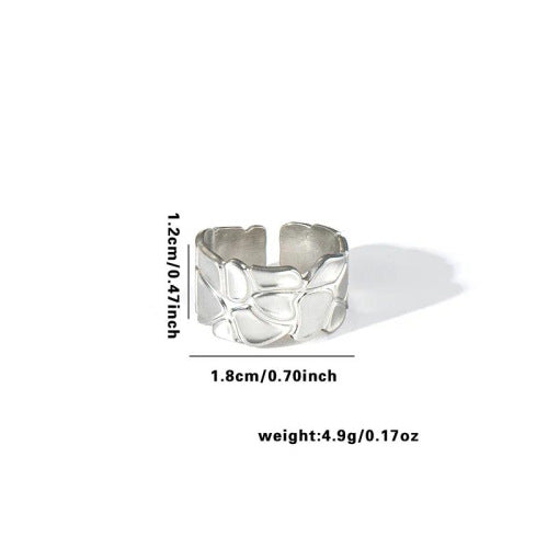 Fashion Personalized New Fishtail Palm Plaid Ring